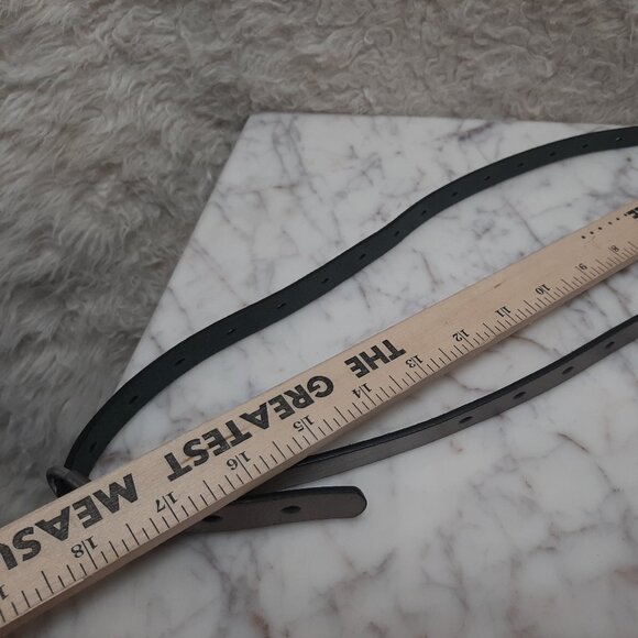 Talbot Gray Genuine Leather Slim Belt - Picture 2 of 3